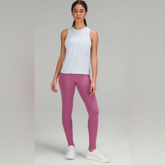 NWT Lululemon Wunder Train High Rise Tight 28” Leggings Velvet Dust Pink Size 14 - Picture 5 of 6